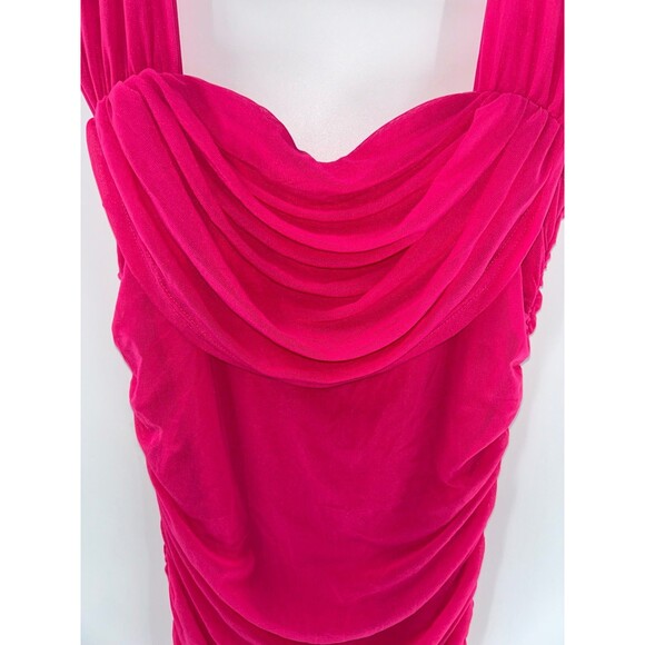 Women's Pretty Garden Off The Shoulder Ruched Bodycon Dress Size S - Picture 6 of 9